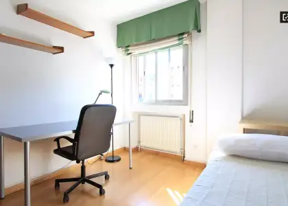 Se alquila habitación en piso compartido de 3 habitaciones en Pacífico, gastos incluidos, solo profesionales y estudiantes. en Madrid